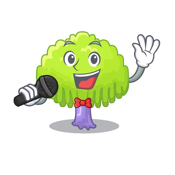 Τραγούδι Πράσινο Δέντρο Ιτιάς Για Χαρακτήρα Illustrstion Διάνυσμα — Διανυσματικό Αρχείο