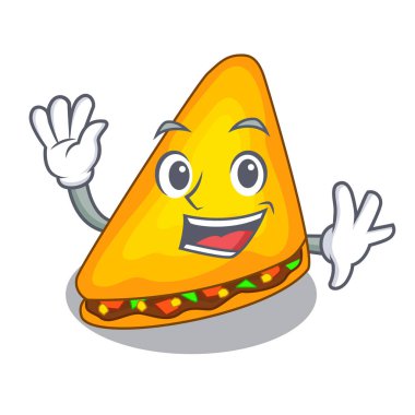 Sallama mexican quesadilla film bir karakter vektör çizim ile