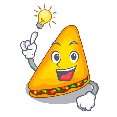 Bir çizgi film vektör çizim bölümleriyle Quesadillas pişmiş bir fikrim var.