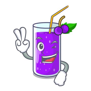 İki karakter tablo vektör çizim üzerinde cam üzüm suyu parmak