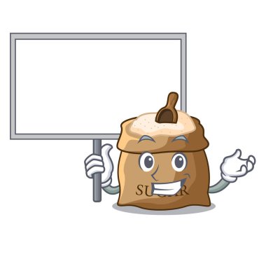 Çuval vektör çizim kurulu şeker kepçe karikatür ile getir