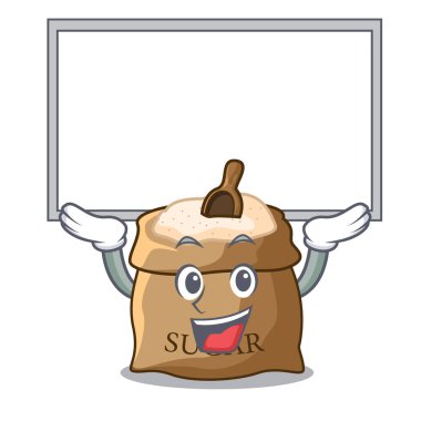 Kadar Yönetim Kurulu şekerle çuval vektör çizim kepçe karikatür