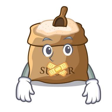 Çizgi film vektör illüstrasyon izole kase sessiz şeker