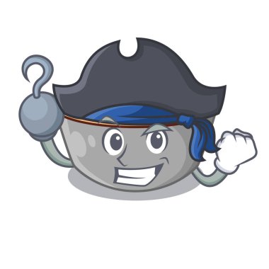 Korsan Japon miso çorbası karikatür kase vektör çizim içinde