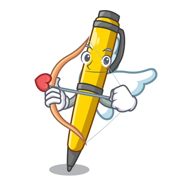 丘比特笔可以用来为吉祥物矢量插图 — 图库矢量图片