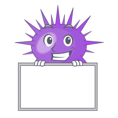 Pansiyon deniz kestanesi çizim oyma mürekkep çizgi film vektör çizim ile sırıtarak