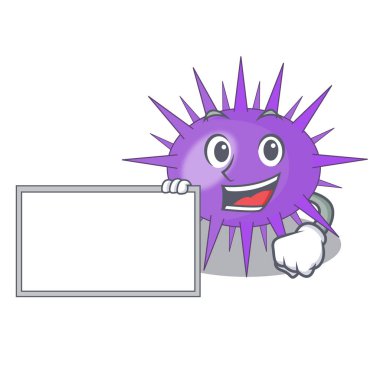 Mürekkep çizgi film vektör çizim oyma pano deniz kestanesi çizim ile