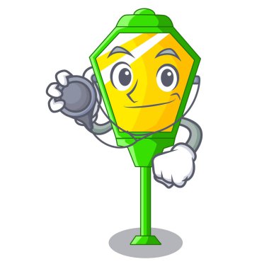 Doktor lambaları bir karikatür vektör çizim nakletmek