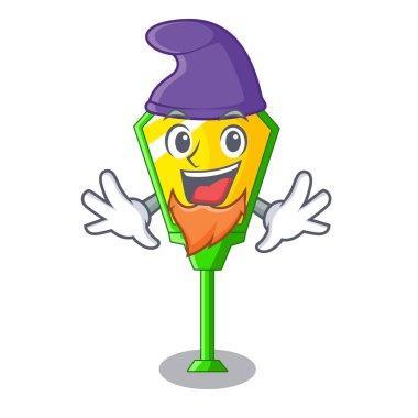 Elf lambaları bir karikatür vektör çizim nakletmek