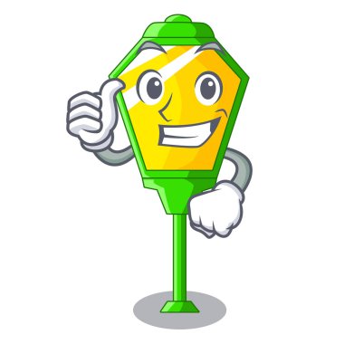 Lamba sonrası üzerinde izole Mascot Yaşasın illüstrasyon vektör