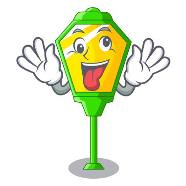 Çılgın karakter yazı stil vektör çizim bir ampul