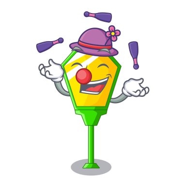 Karakter yazı stil vektör çizim bir ampul hokkabazlık