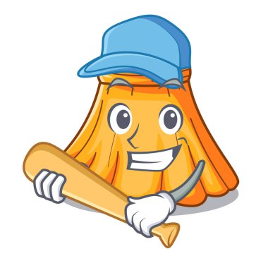 İskambil beyzbol etek moda tasarım kadın karikatür vektör çizim