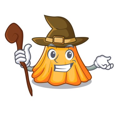 Cadı çizgi film yaz erkek etek. vektör çizim