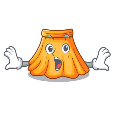 Sürpriz karikatür yaz erkek etek. vektör çizim