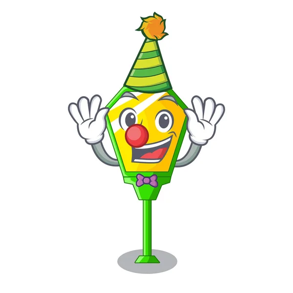 Клоун Персонаж Лампа Стилі Пост Векторні Ілюстрації — стоковий вектор