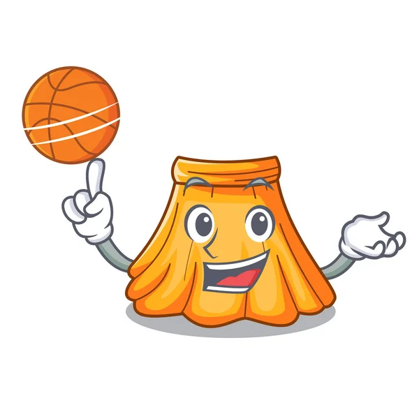 Basketbal Sukně Módní Návrhářství Žena Kreslené Vektorové Ilustrace — Stockový vektor