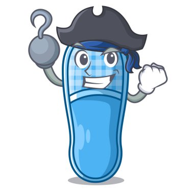 Korsan çift tasarım karikatür ev terliği İllüstrasyonu vektör