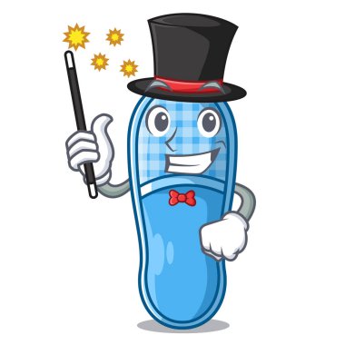 Sihirbaz terlik karikatür bir halı üzerinde illustrartion vektör