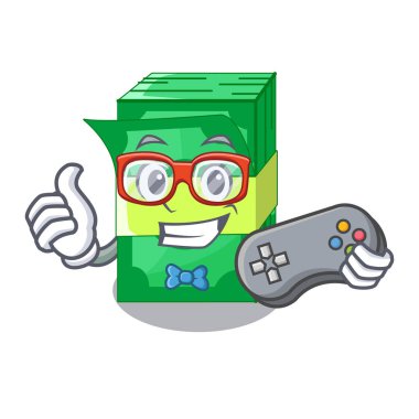 Oyun yığınları para Doları banka karakter vektör çizim üzerinde