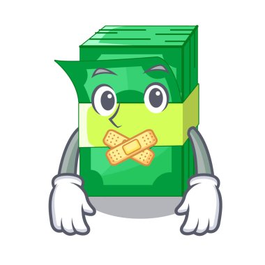 Sessiz para paketleme demetleri karikatür vektör çizim ayarla