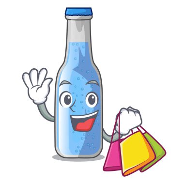 Çizgi film tablo vektör çizim yakınındaki alışveriş soda su şişesi