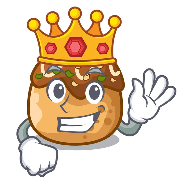 Kral takoyaki şekil topları bir çizgi film