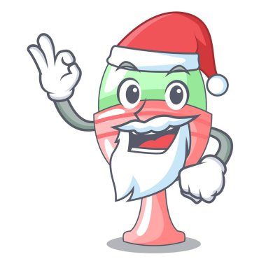 Noel Baba'ya karakter vektör illüstrasyon izole yumurtalık