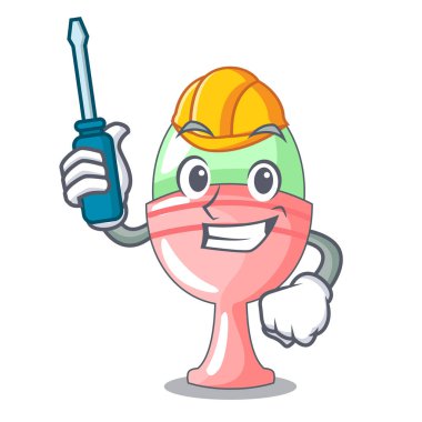 Karakter vektör illüstrasyon izole yumurtalık içinde otomotiv