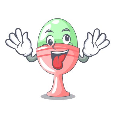 Karakter vektör illüstrasyon izole yumurtalık deli