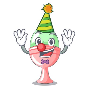 Karakter vektör illüstrasyon izole yumurtalık içinde palyaço