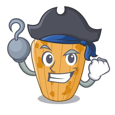 Korsan tanımlama formu madeleine karikatür illüstrasyon vektör