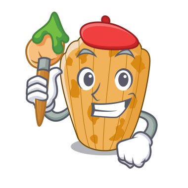 Sanatçı tanımlama formu madeleine karikatür illüstrasyon vektör