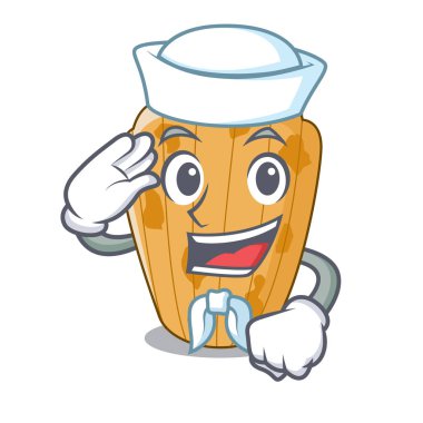 Denizci tanımlama formu madeleine karikatür illüstrasyon vektör