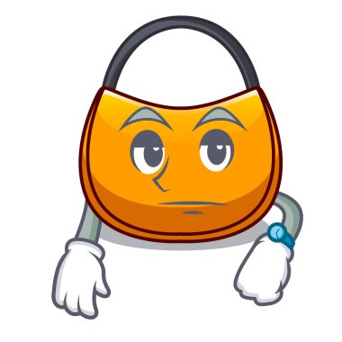 Hobo Çanta şekli bir çizgi film vektör çizim üzerinde bekleyen