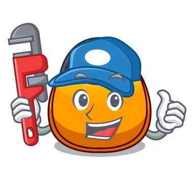 Tesisatçı hobo çanta şekline bir karikatür vektör çizim