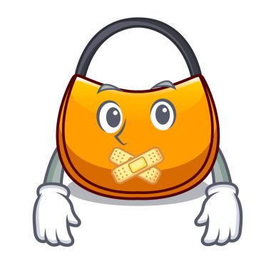 Bir çizgi film vektör çizim üzerinde sessiz hobo çanta şekil