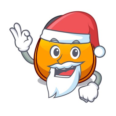 Bir çizgi film vektör çizim üzerinde Santa hobo çanta şekil