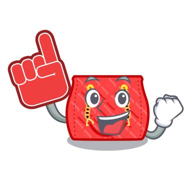 Köpük parmak moda çanta omuz kadın karikatür vektör çizim üzerinde