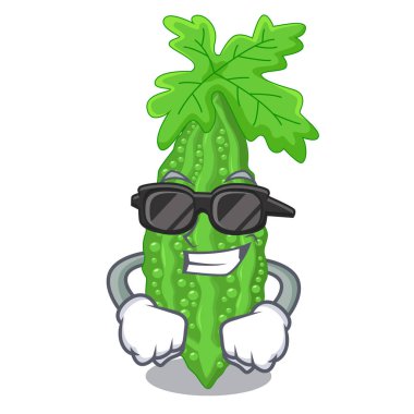 sanal gerçeklik acı kavun kabak şekli çizgi film vektör llustration üzerinde