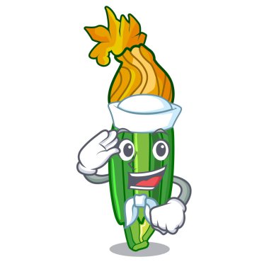 Maskot vektör çizim karıştırılarak elde edilen denizci kabak çiçekleri