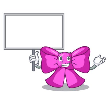 Yönetim Kurulu papyon şerit maskot vektör illüstrasyon izole getirmek