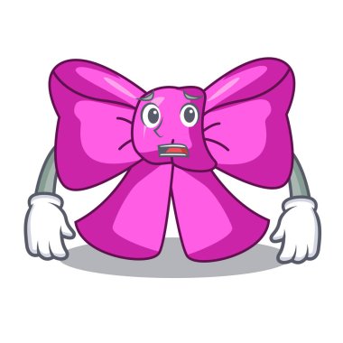 Korkarım papyon karakter tasarım trendy vektör çizim içinde