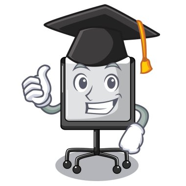 Mezuniyet tanıtım kurulu karakter tablo boş vektör çizim