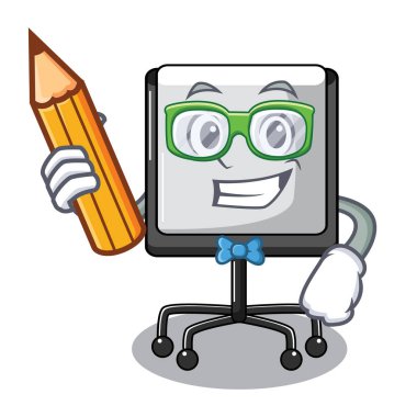 Öğrenci tanıtım kurulu karakter tablo boş vektör çizim