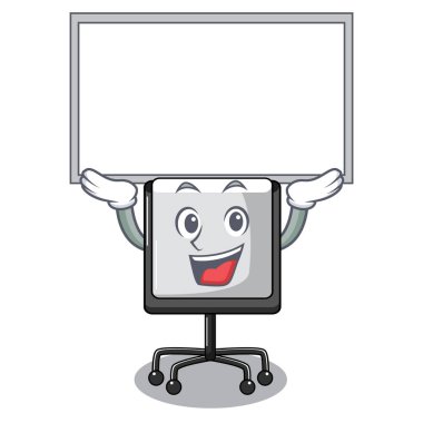 Yönetim Kurulu prestation kurulu grafiği yukarı carttoon vektör çizim üzerinde boş