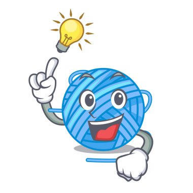 Çizgi film vektör çizim içinde dikmek bir fikir kavramı iplik yün var