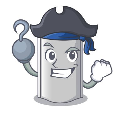 Korsan çanta ambalaj gıda şekli çizgi film vektör çizim