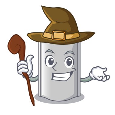 Çanta ambalaj için karakter vektör çizim şeker cadı