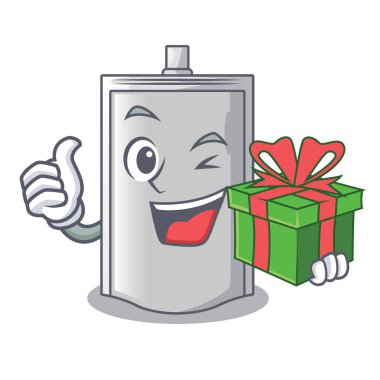 Hediye çanta karakter vektör çizim şeker paketleme